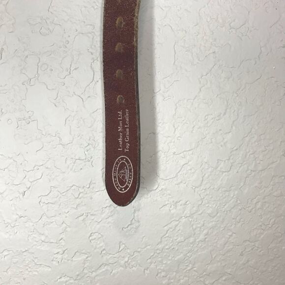 Leather Man Ltd Tropical Fish Web Belt - Picture 3 of 5